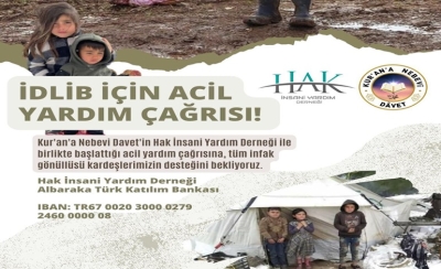 İDLİB İÇİN ACİL YARDIM ÇAĞRISI