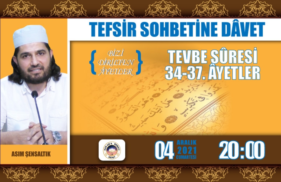 Tefsir Sohbetine Dâvet!